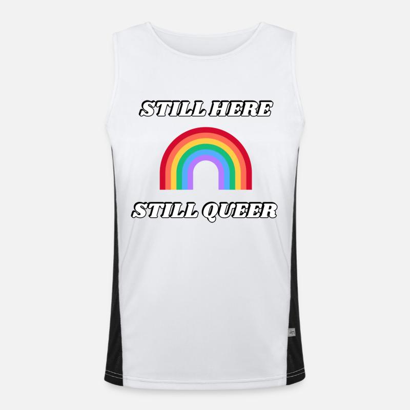 TOUJOURS LÀ ENCORE QUEER Débardeur respirant contrasté Homme 