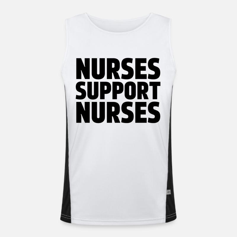 Nurses Support Nurses Men's Functional Contrast Tank Top 