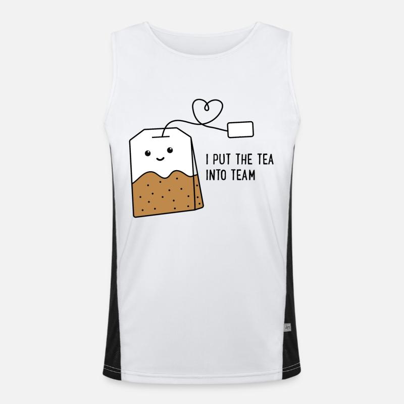 Team Funktionelles Kontrast-Tank Top für Männer 