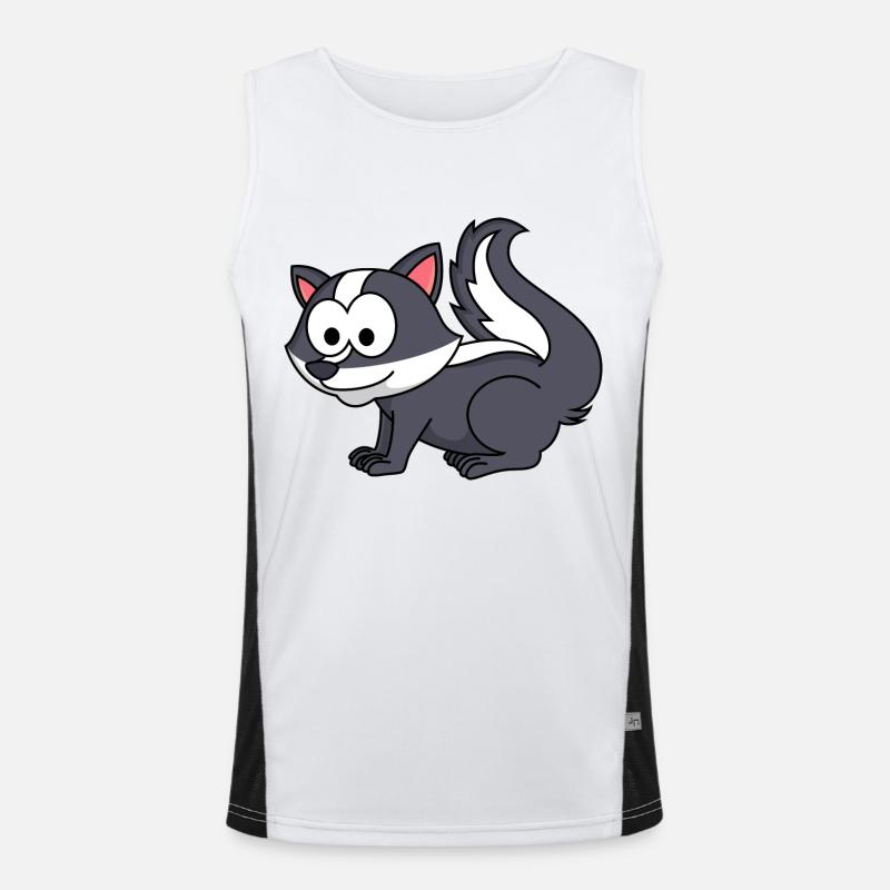 Stinker Comic Tier Funktionelles Kontrast-Tank Top für Männer 