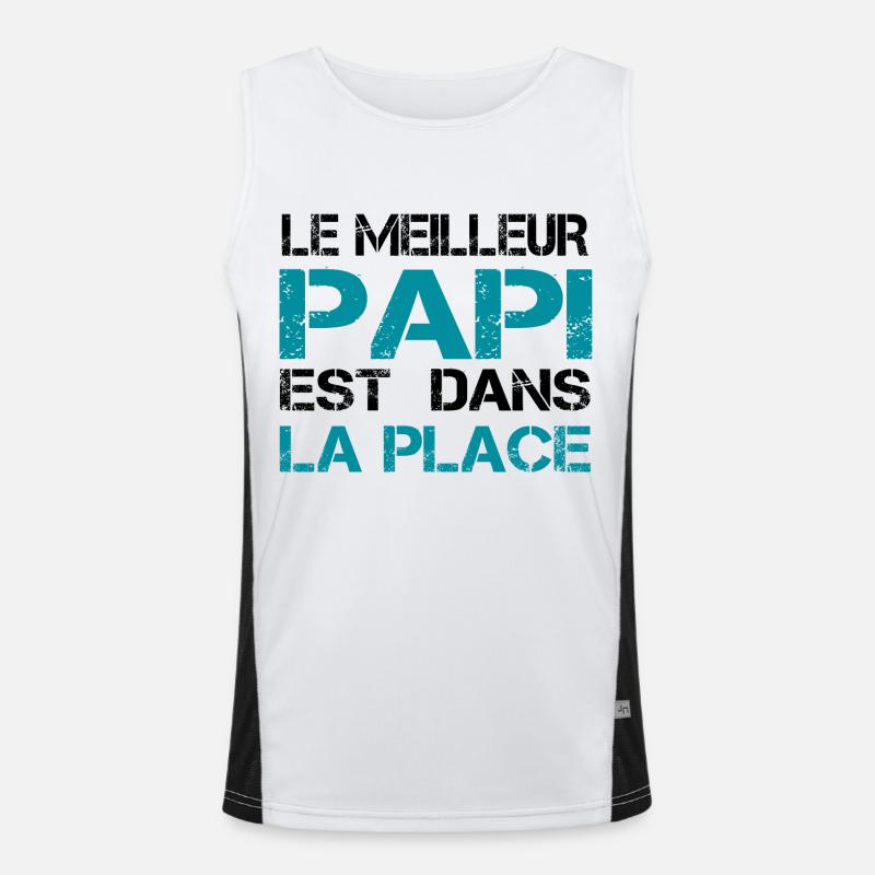 Papi dans la place Débardeur respirant contrasté Homme 