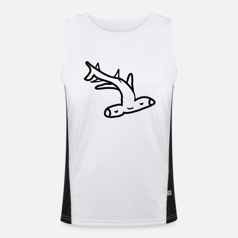 Hammerhead Shark - Pisces Men's Functional Contrast Tank Top 