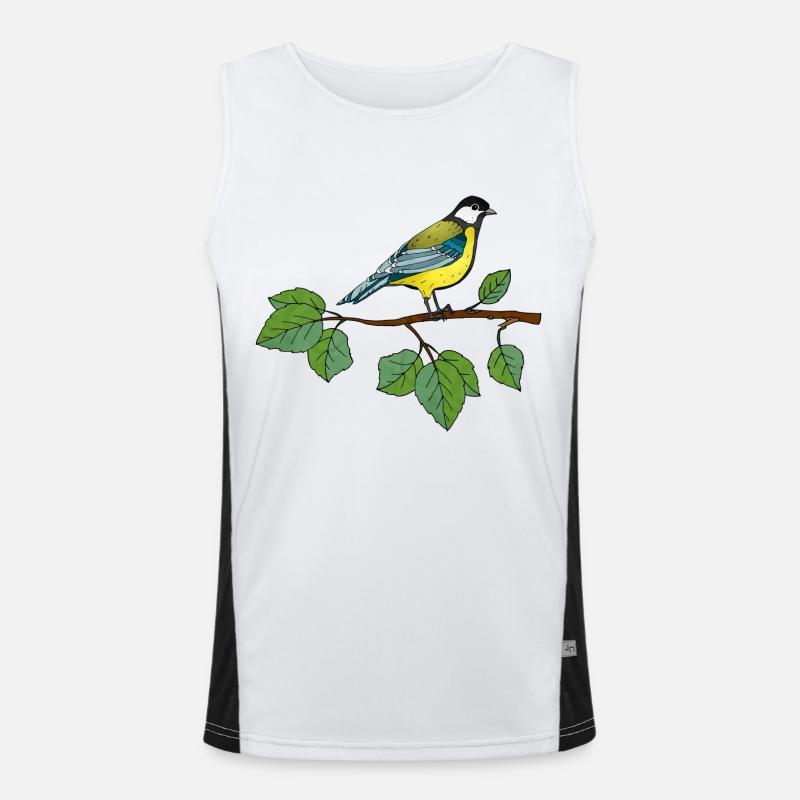 Vogel Funktionelles Kontrast-Tank Top für Männer 
