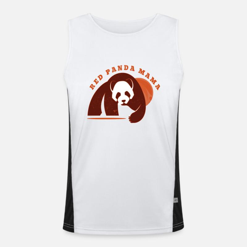 Panda Funktionelles Kontrast-Tank Top für Männer 