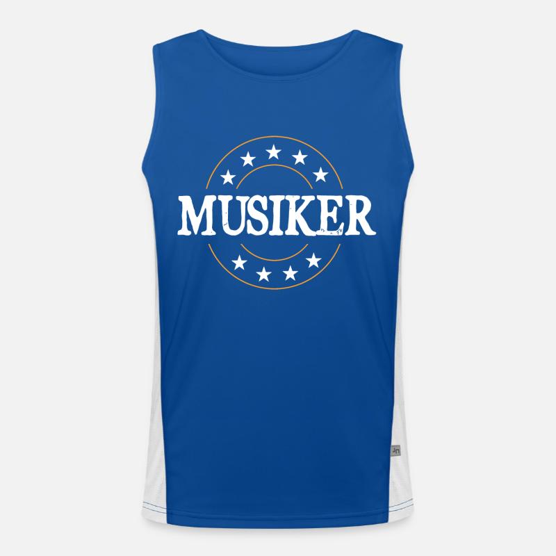 Musiker Beruf Funktionelles Kontrast-Tank Top für Männer 