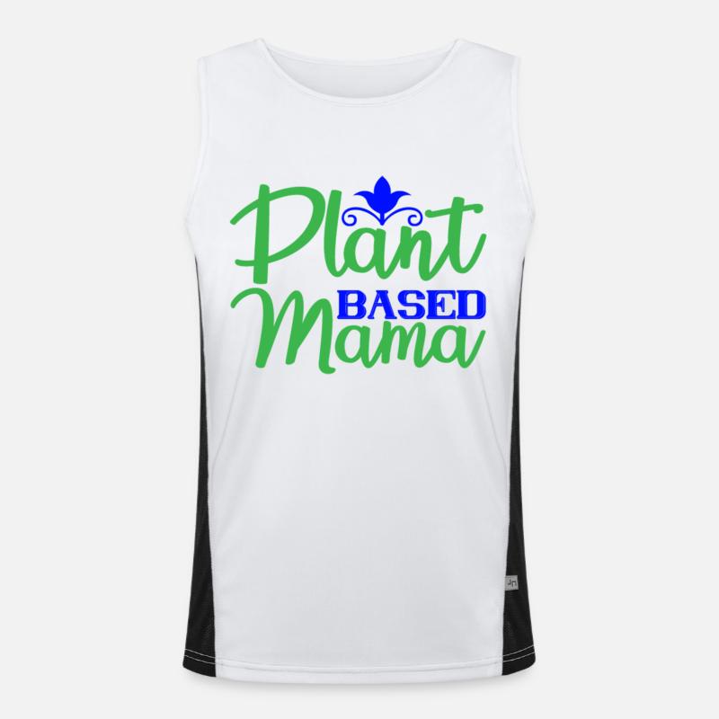 Mama à base de plantes Débardeur respirant contrasté Homme 