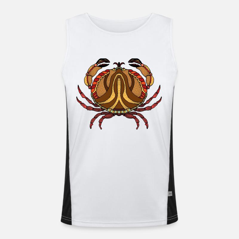 Krebs Funktionelles Kontrast-Tank Top für Männer 