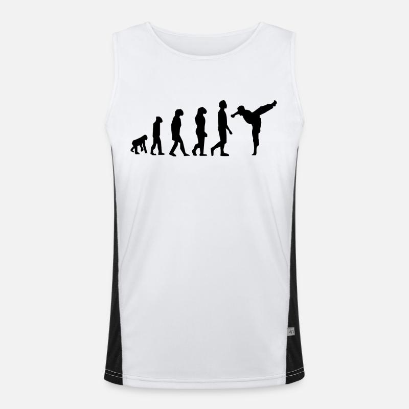 Evolution der Kampfkünste Funktionelles Kontrast-Tank Top für Männer 
