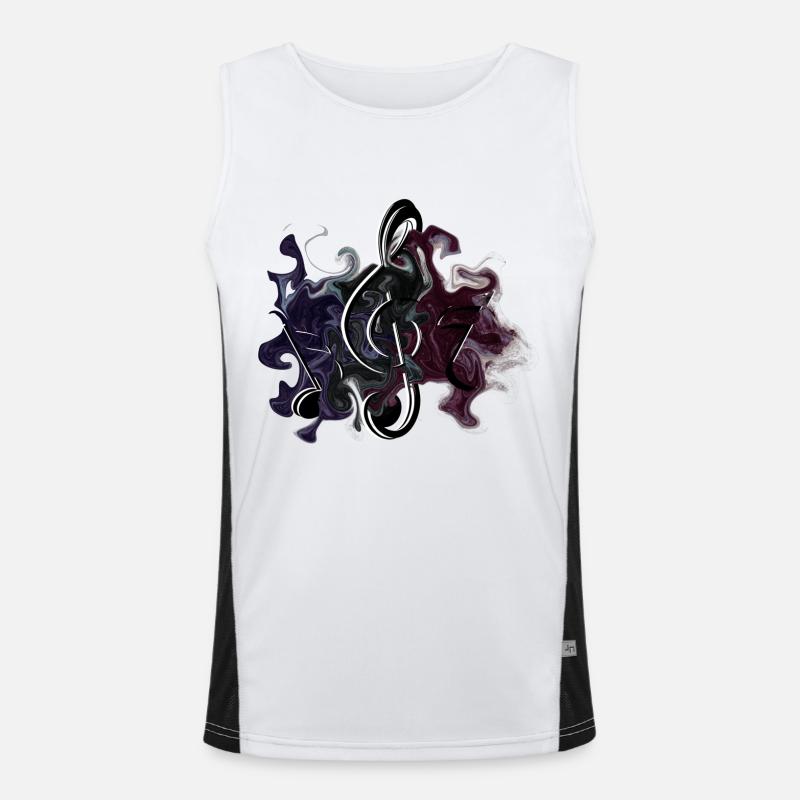 Notes de clé Débardeur respirant contrasté Homme 