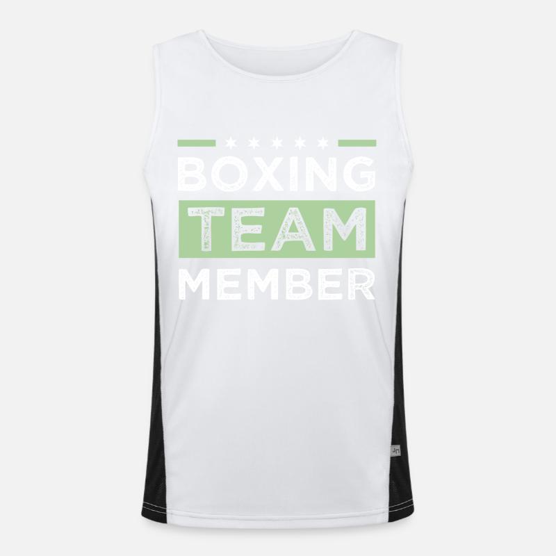 Boxing Team Funktionelles Kontrast-Tank Top für Männer 