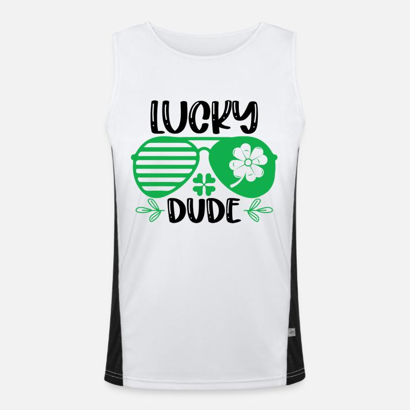 Lucky Dude Saint-Patrick Débardeur respirant contrasté Homme 