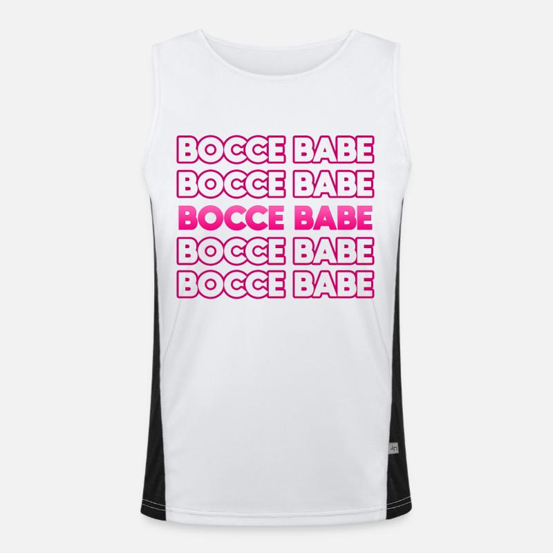 Bocce Bocci Bunte Bälle Spieler I Geschenk Funktionelles Kontrast-Tank Top für Männer 