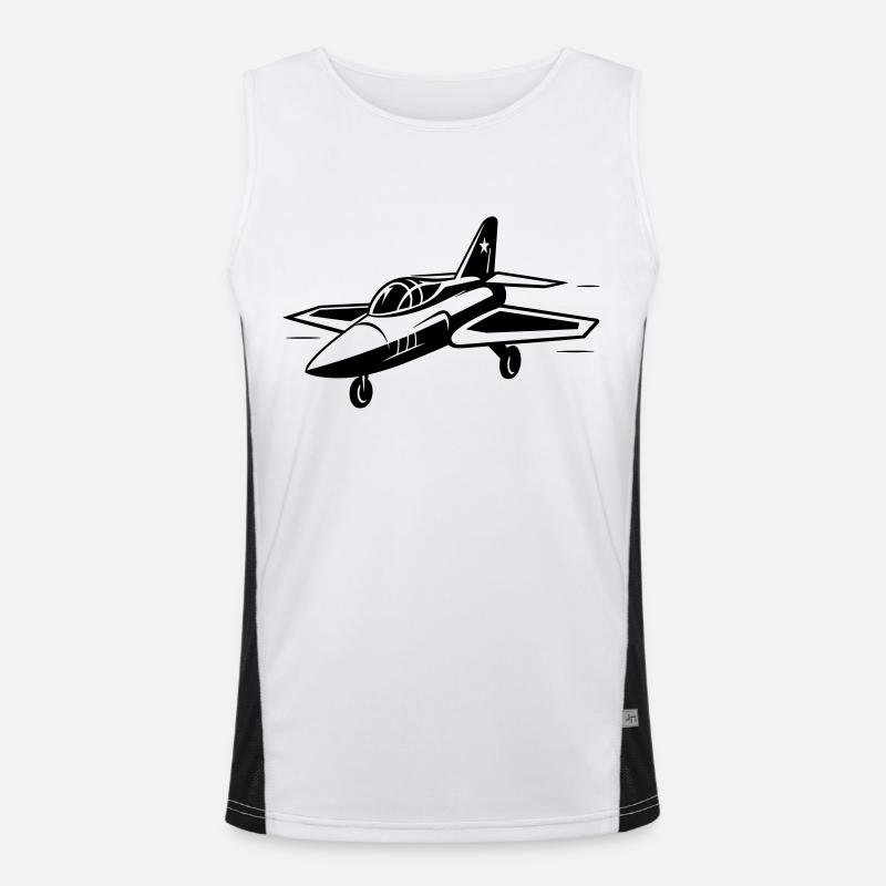 Fighter jet Men's Functional Contrast Tank Top 