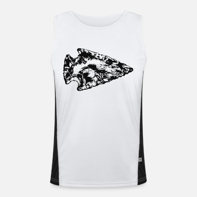 Pointe de flèche Débardeur respirant contrasté Homme 