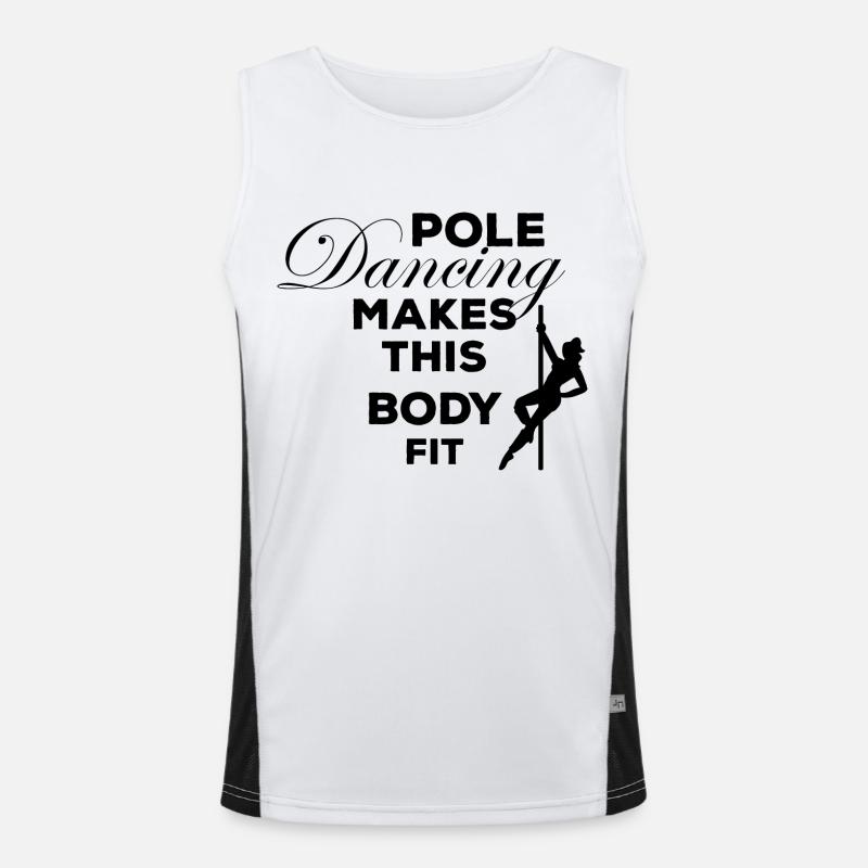 Dancing Dance Music Men's Functional Contrast Tank Top 