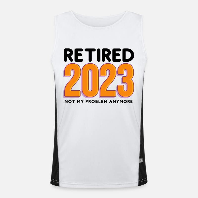 Im Ruhestand 2023, nicht mehr mein Problem Funktionelles Kontrast-Tank Top für Männer 
