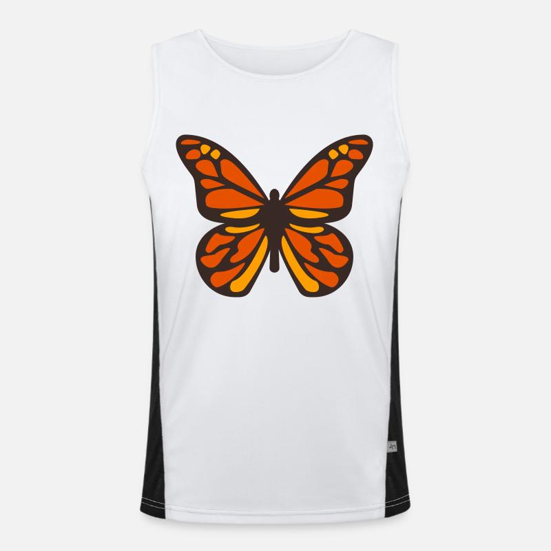 Papillon monarque Débardeur respirant contrasté Homme 