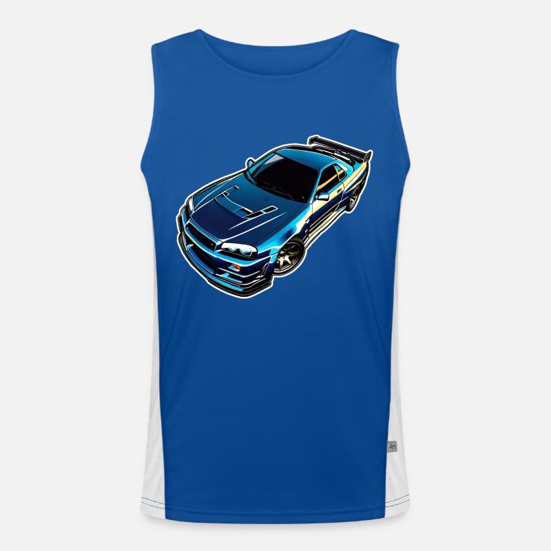 Jdm / Tuning / Turbocharger / Rims / Chiptuning Men's Functional Contrast Tank Top 