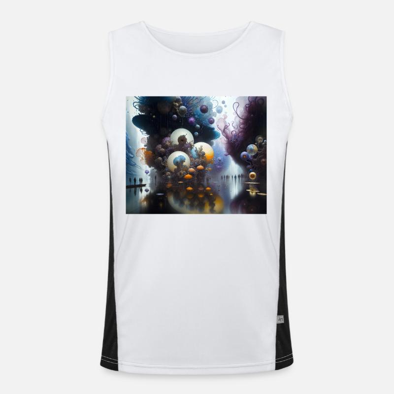 Journey in Actarus #2 Men's Functional Contrast Tank Top 