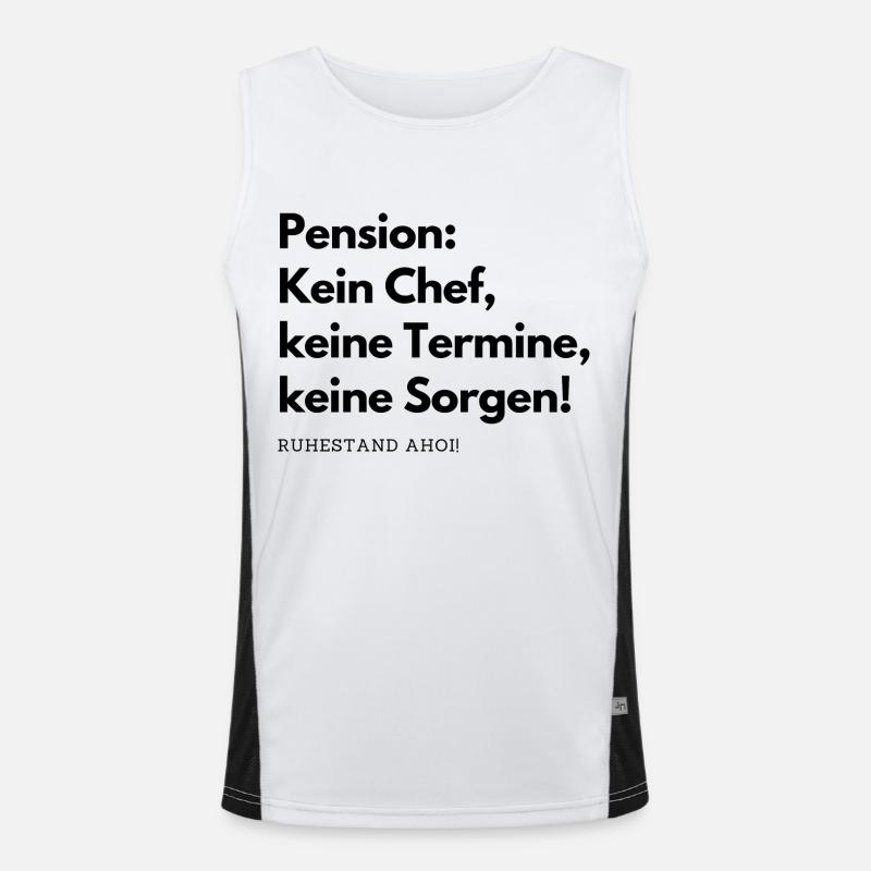 Rentner im Ruhestand Funktionelles Kontrast-Tank Top für Männer 