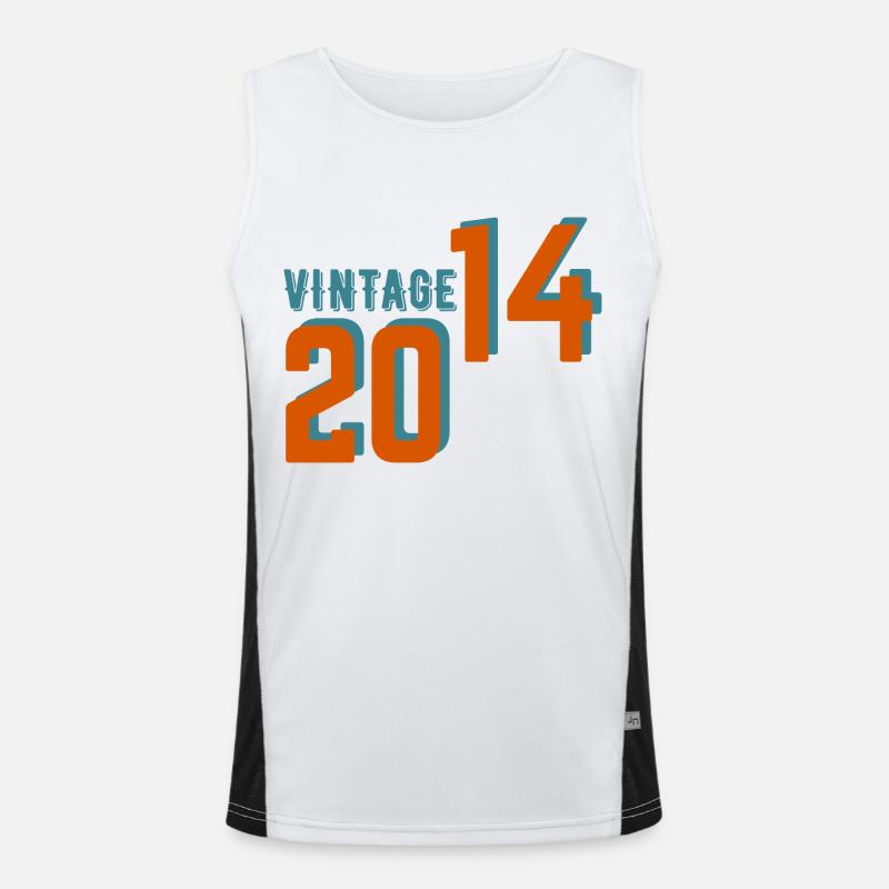 Vintage rétro 2014 Débardeur respirant contrasté Homme 