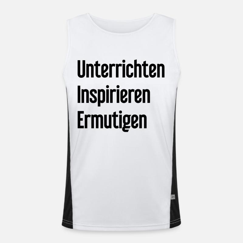 Teaching Inspiring Encouraging Men's Functional Contrast Tank Top 