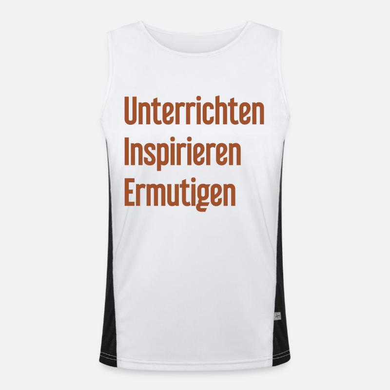 Teaching Inspiring Encouraging Men's Functional Contrast Tank Top 