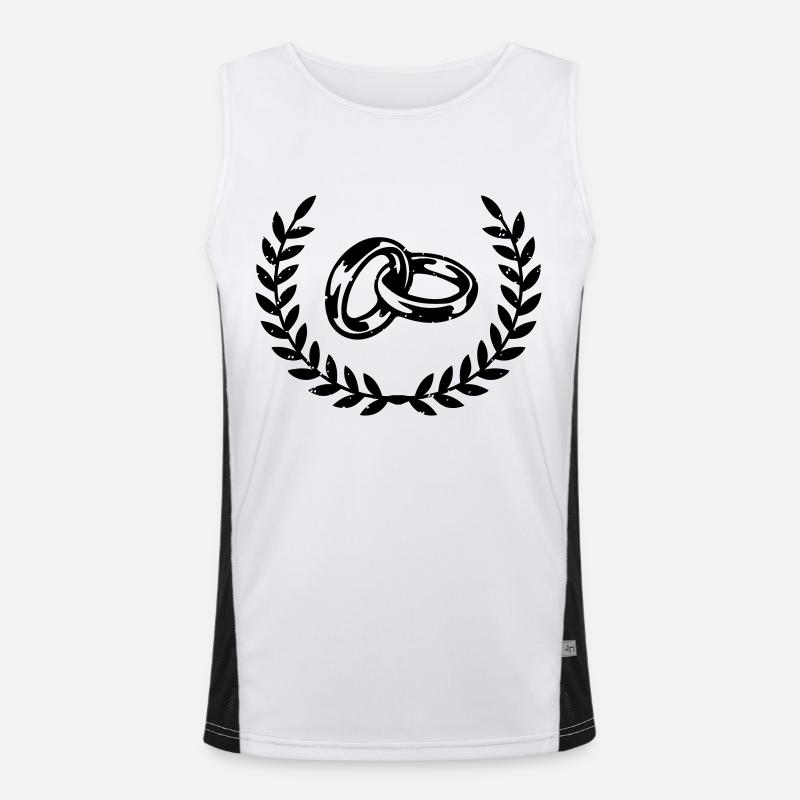 eheringe Funktionelles Kontrast-Tank Top für Männer 