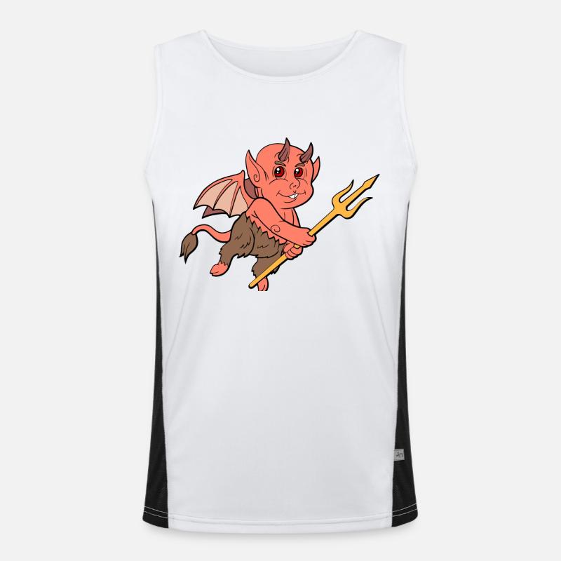 Happy Devil Men's Functional Contrast Tank Top 
