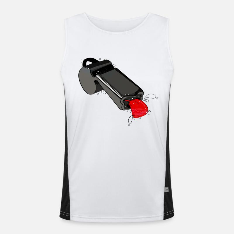 Anpfiff Funktionelles Kontrast-Tank Top für Männer 