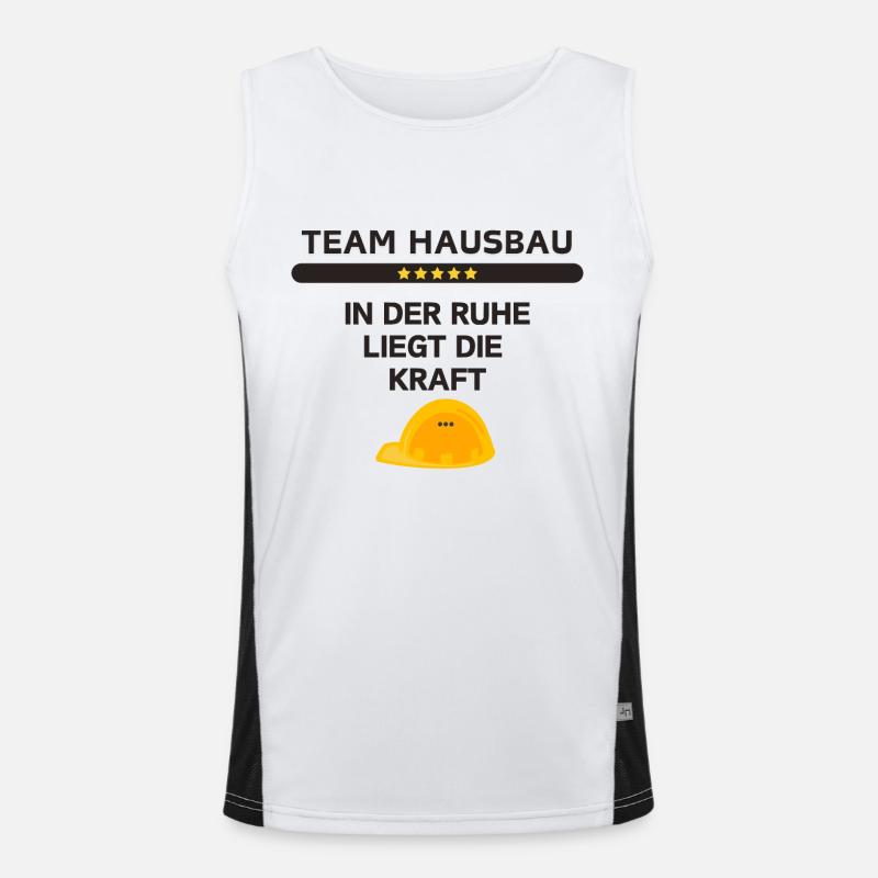 Construction de maisons d’équipe Débardeur respirant contrasté Homme 