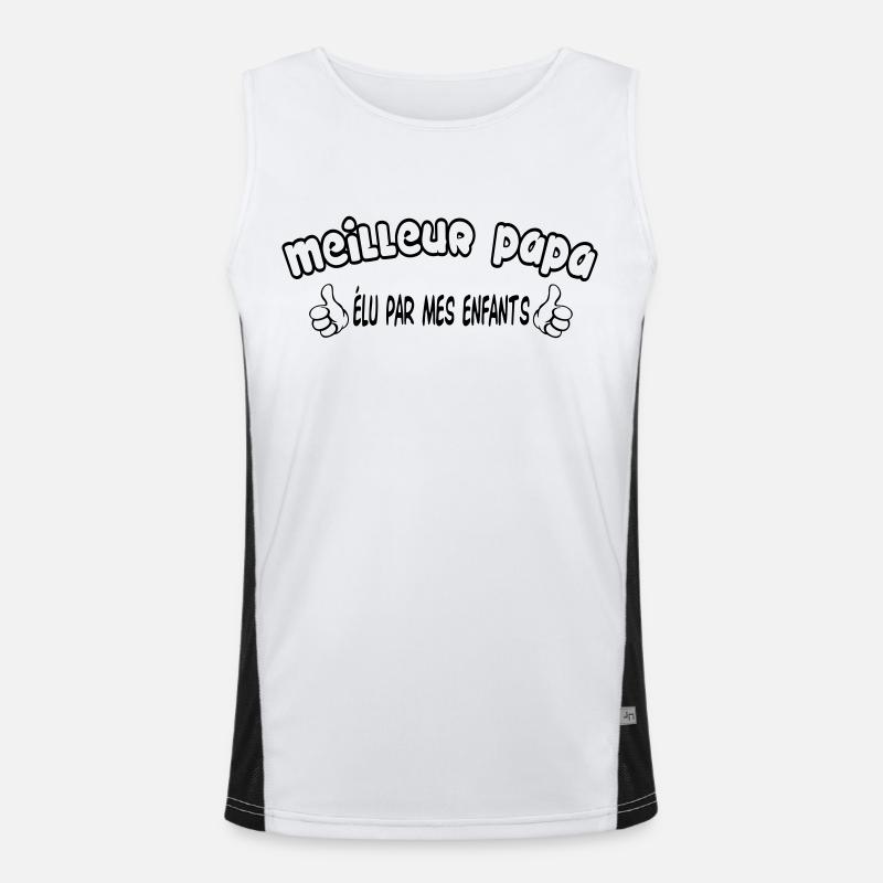 BESTER VATER Funktionelles Kontrast-Tank Top für Männer 