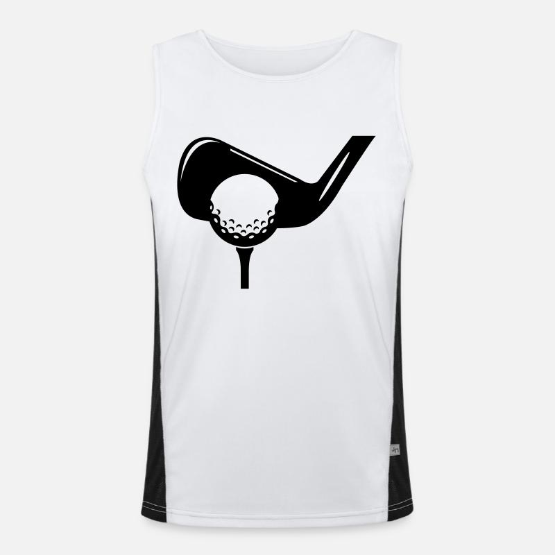 Symbole du golf Débardeur respirant contrasté Homme 
