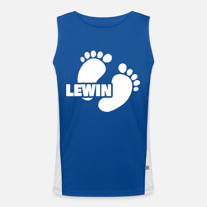 Lewin als Geburt Funktionelles Kontrast-Tank Top für Männer 