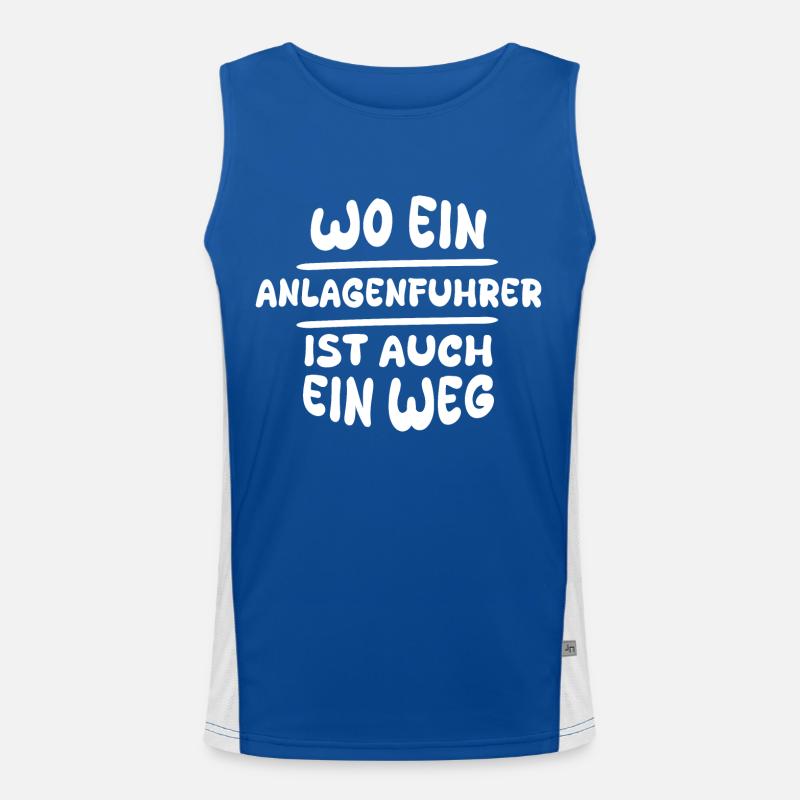 Plant operator Men's Functional Contrast Tank Top 