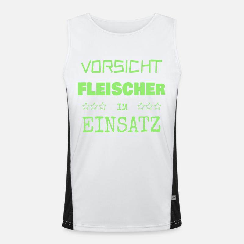 Berufung Fleischer Funktionelles Kontrast-Tank Top für Männer 