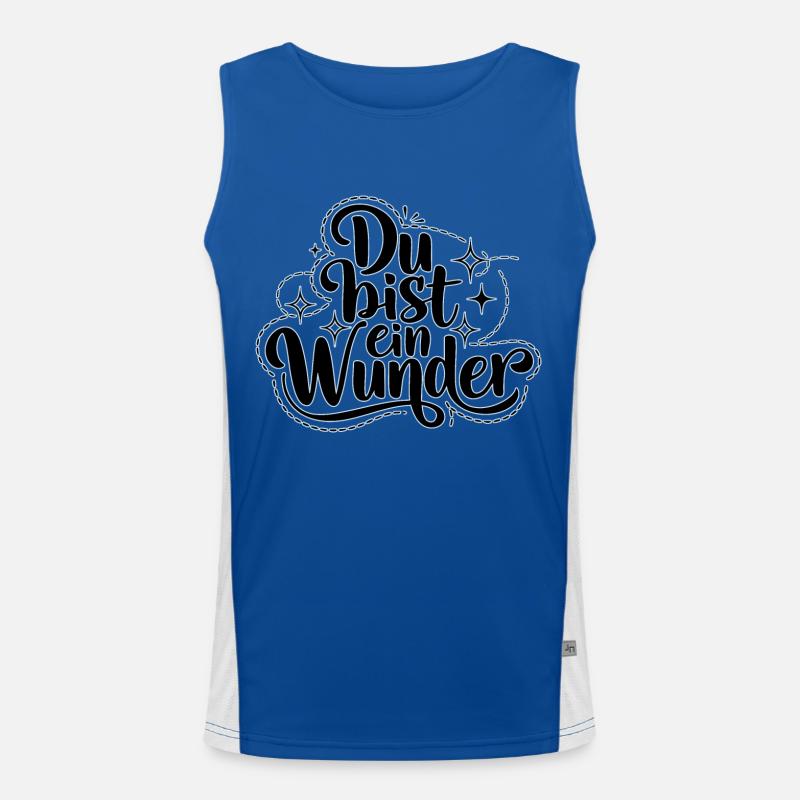 Du bist ein Wunder Funktionelles Kontrast-Tank Top für Männer 