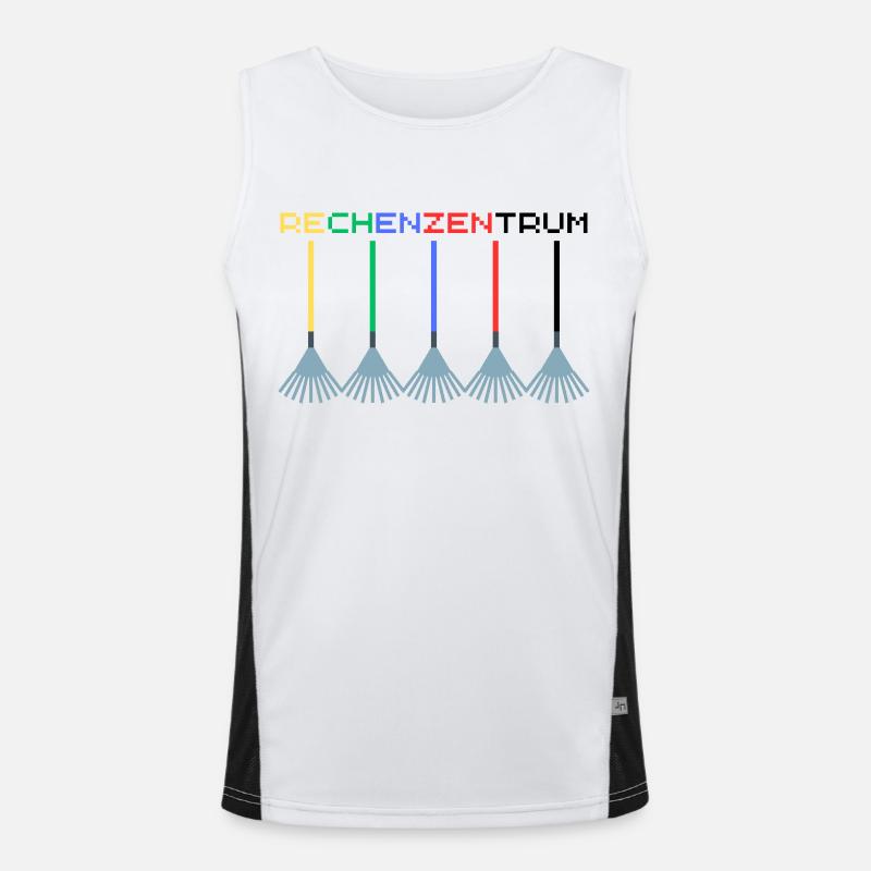Rechenzentrum IT Admin Nerd Informatik Funktionelles Kontrast-Tank Top für Männer 
