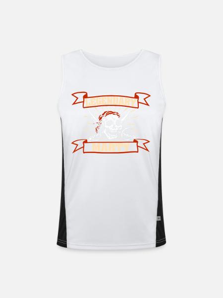 Gift for Marty - Men's Functional Contrast Tank Top - white/black