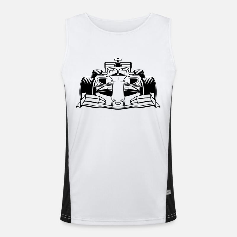 Race Car Men's Functional Contrast Tank Top 