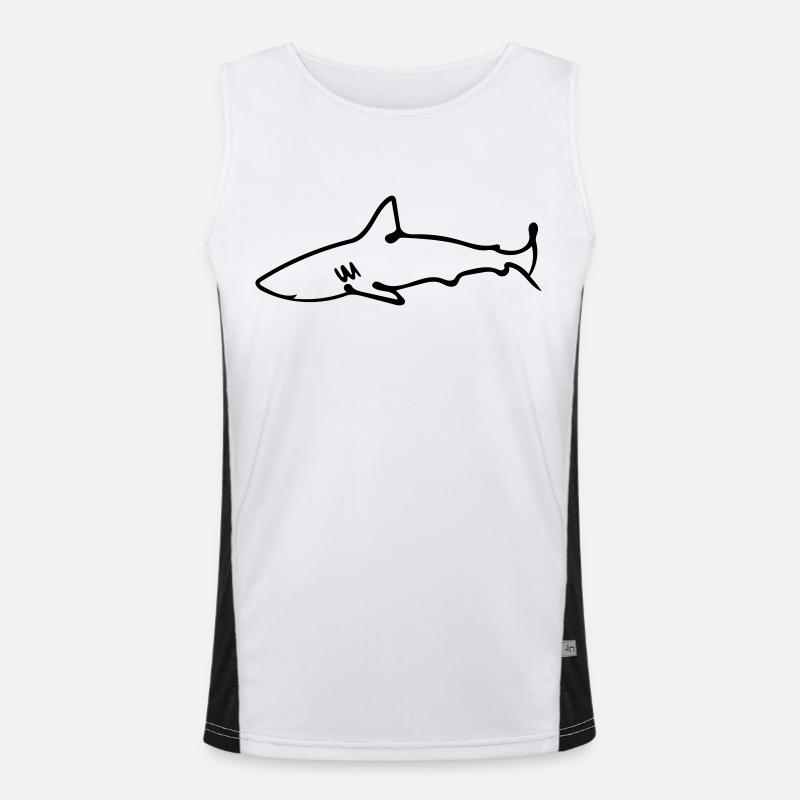 requin Débardeur respirant contrasté Homme 