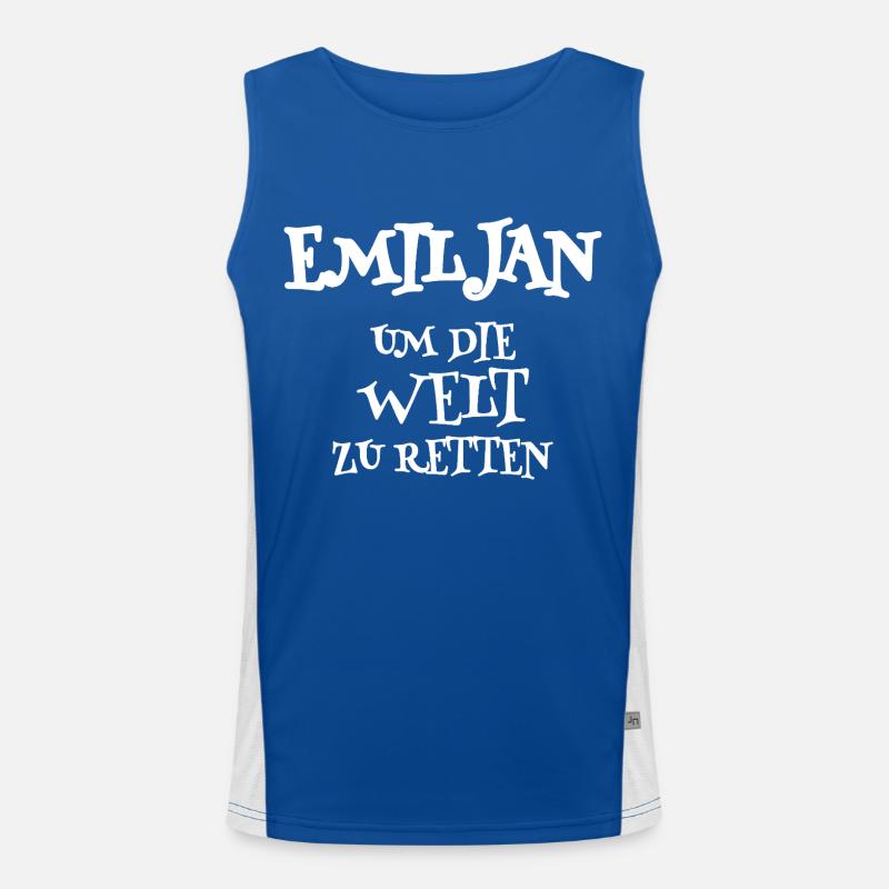 Retter Emiljan Funktionelles Kontrast-Tank Top für Männer 