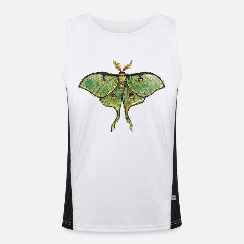 Luna Moth Nocturnal Magic Débardeur respirant contrasté Homme 