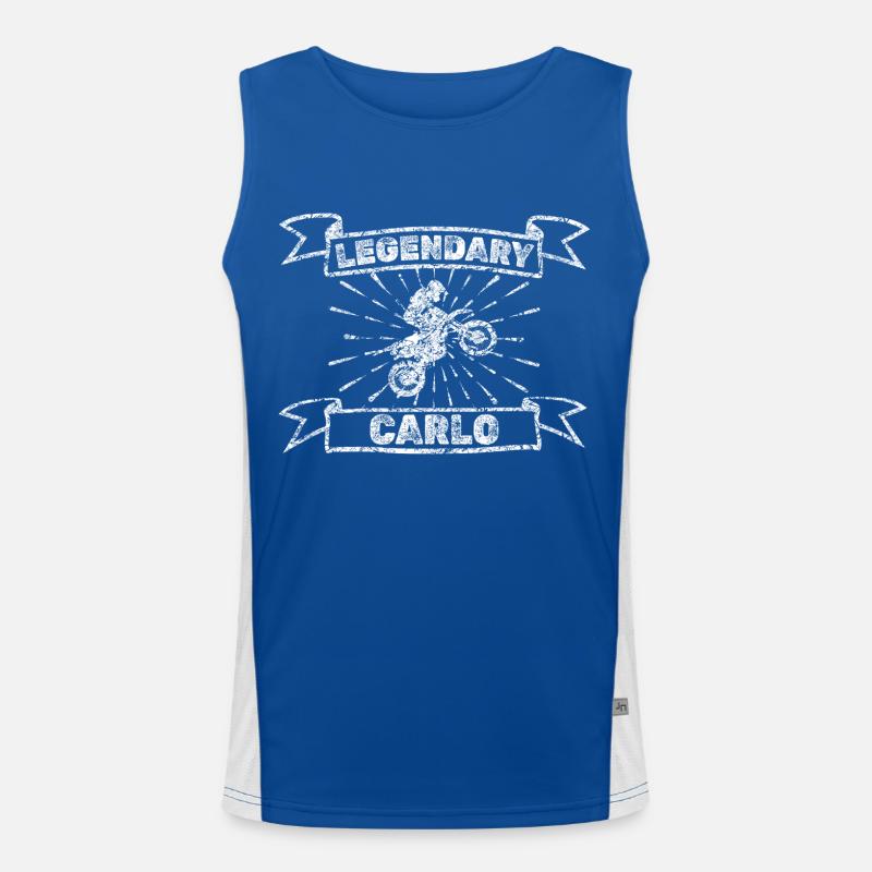 Motorcycle Carlo Men's Functional Contrast Tank Top 