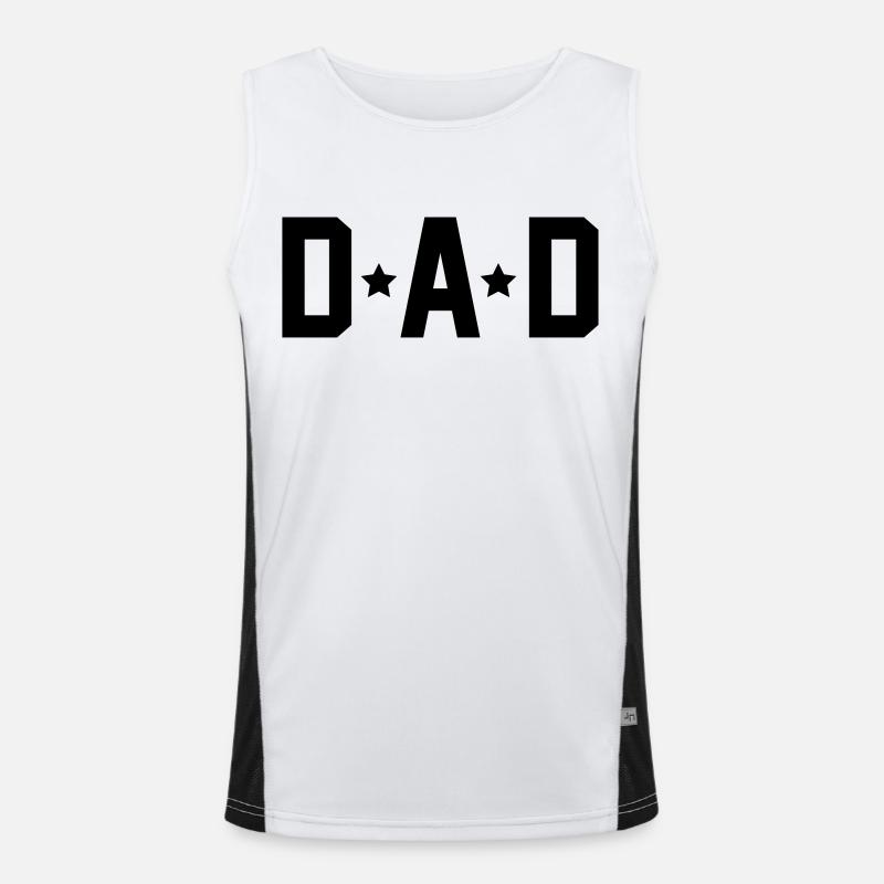 Dad Funktionelles Kontrast-Tank Top für Männer 