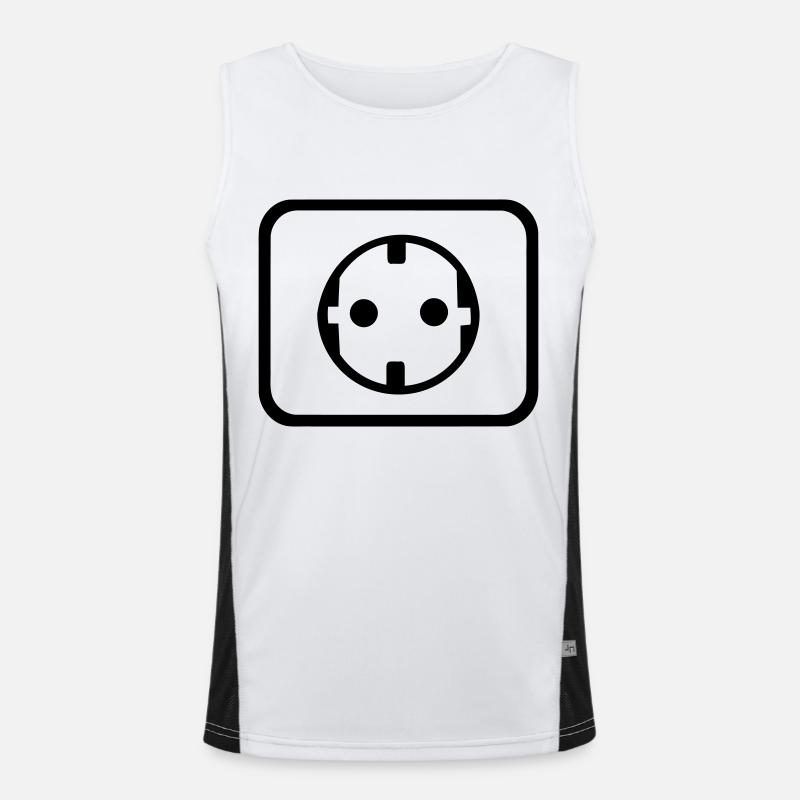 Steckdose Funktionelles Kontrast-Tank Top für Männer 