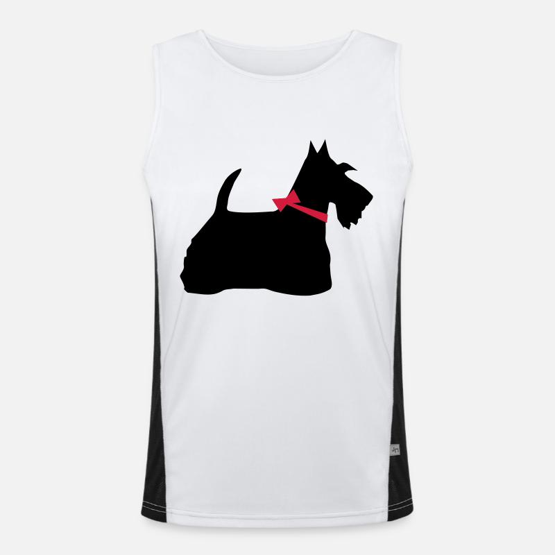 Scotch Terrier Men's Functional Contrast Tank Top 