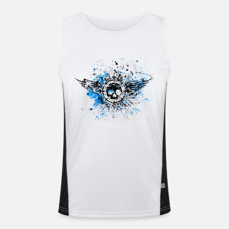 Skullwings Funktionelles Kontrast-Tank Top für Männer 