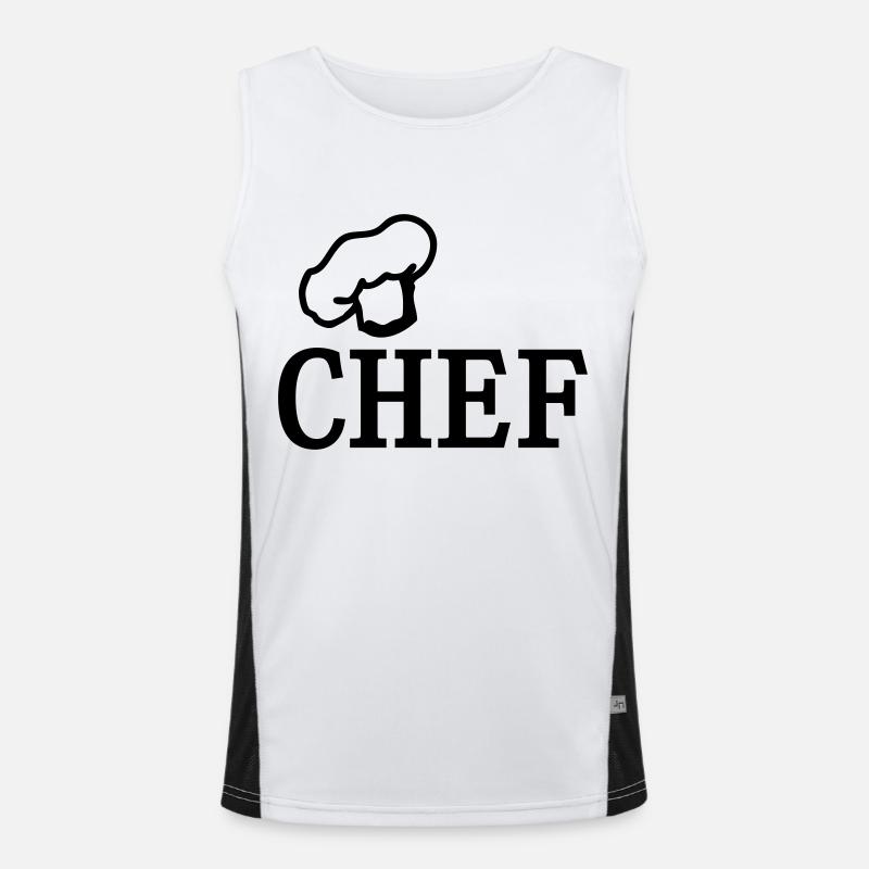 chef Funktionelles Kontrast-Tank Top für Männer 