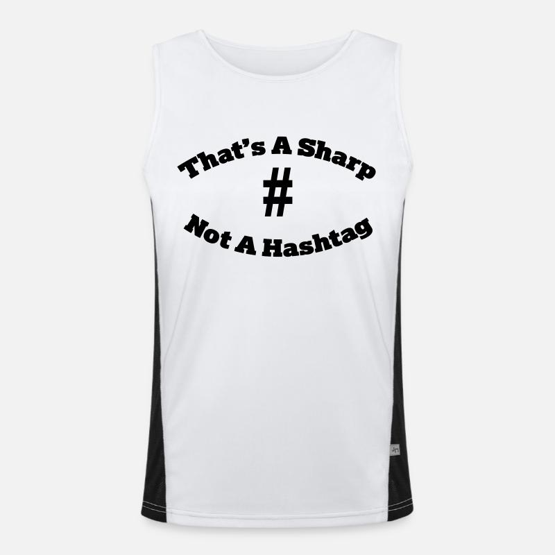 That's a sharp not a hashtag Men's Functional Contrast Tank Top 